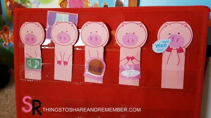 This Little Piggy finger puppets