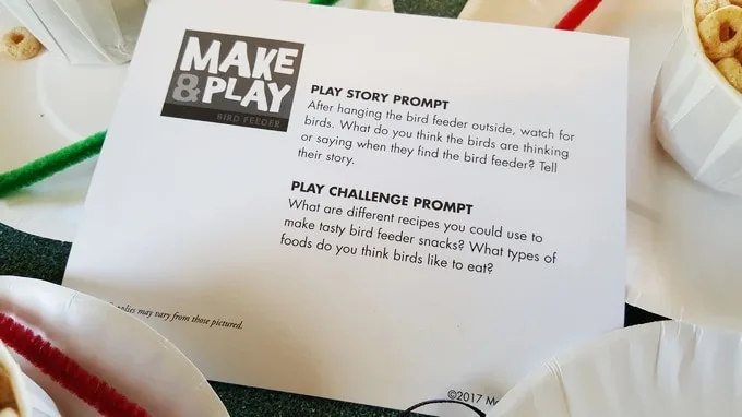 Make & Play story prompt