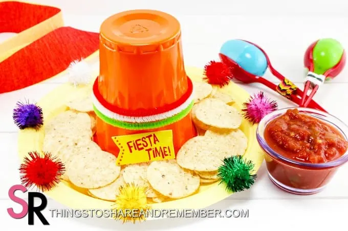 Fiesta Sombrero serving idea for chips and salsa