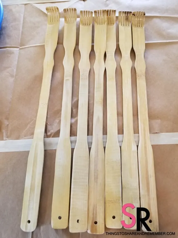 sanded backscratchers