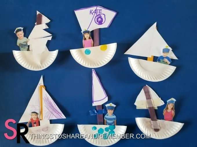 paper sailboats