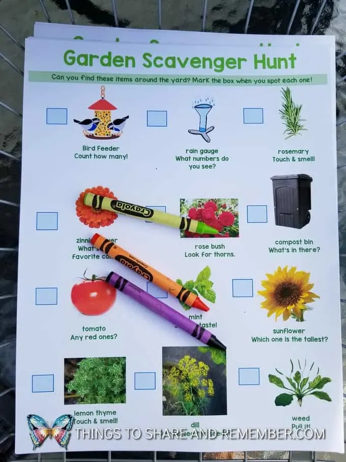 garden scavenger hunt