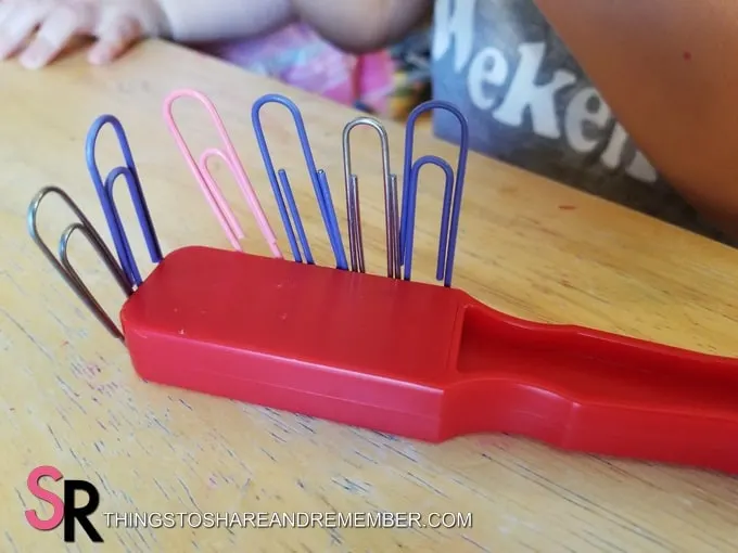 paper clips and magnets