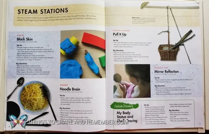 Noodle Brain Sensory Play STEAM stations Mother Goose Time #MGTblogger