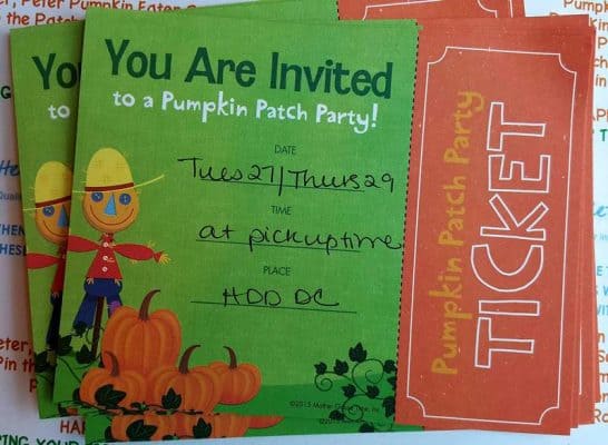 pumpkin patch party invitation