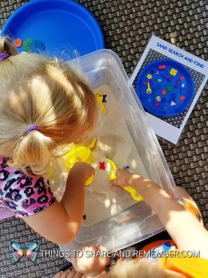 Sand Search and Find Sensory Play