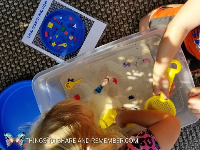 Sand Search and Find Sensory Play