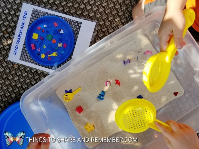 Sand Search and Find Sensory Play