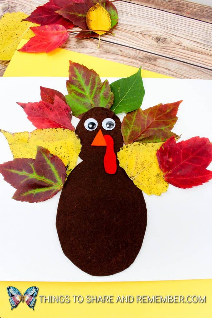 Fall Thanksgiving Leaf Turkey