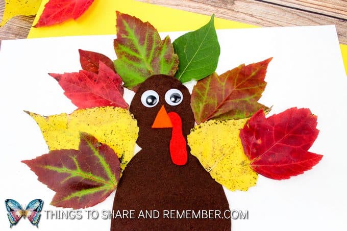 Fall Thanksgiving Leaf Turkey