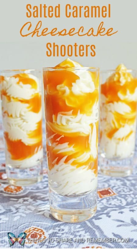 Salted Caramel Cheesecake Shooters
