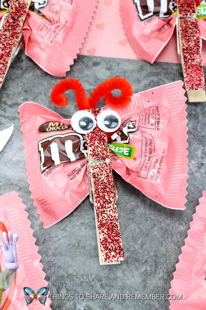 M & M Candy Love Bug Valentines