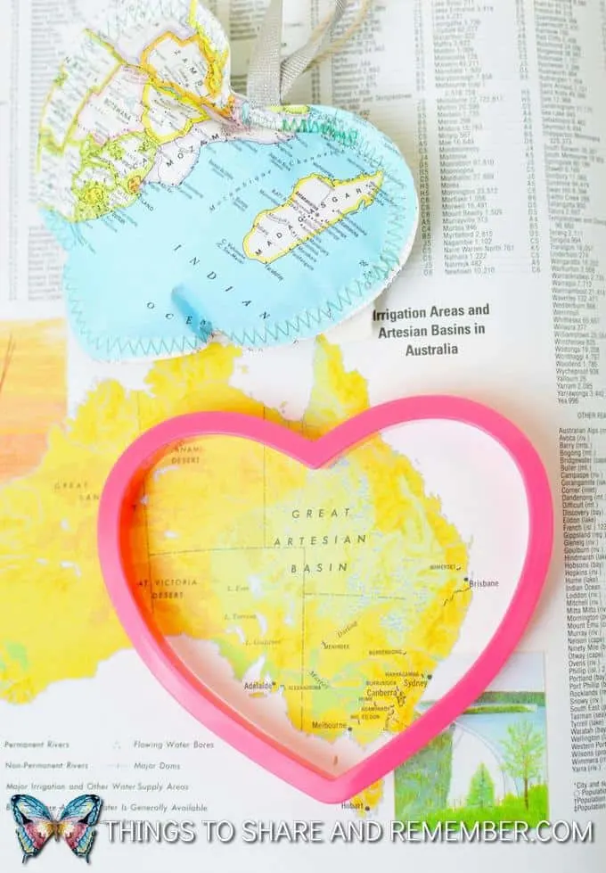 Valentine Map Hearts Unique and Homemade Valentines - Share & Remember Blog
