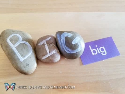 Rock Letters Literacy Tool for the Preschool Classroom
