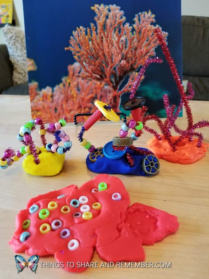Coral Collages and STEAM Station