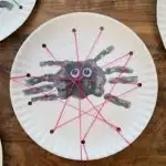Handprint Spiders & Paper Plate Webs