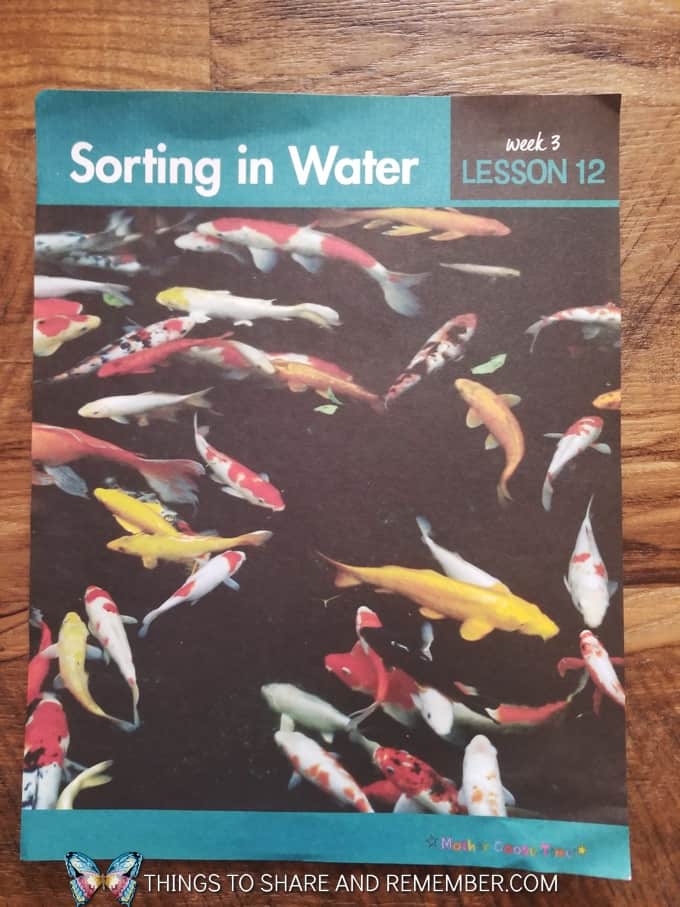 Mother Goose Time Daily Topic Poster Nature Detectives - Mystery in Water Sorting in Water