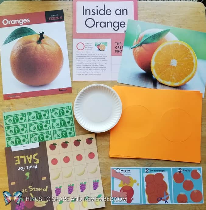 Lesson 9 Mother Goose Time Preschool Curriculum Orchard Harvest fall theme oranges