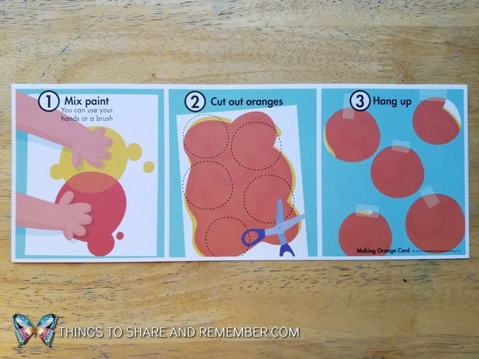 Making orange process art color mixing directions