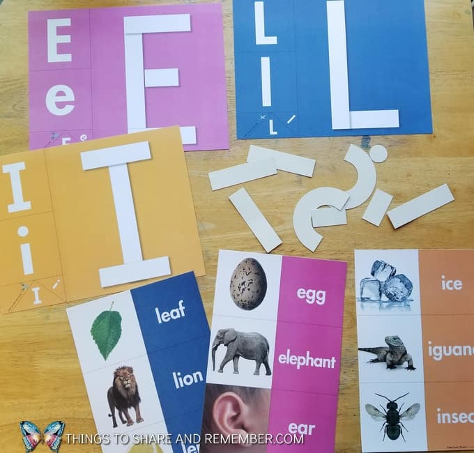 Letter Builders Mother Goose Time curriculum letters E, L and I