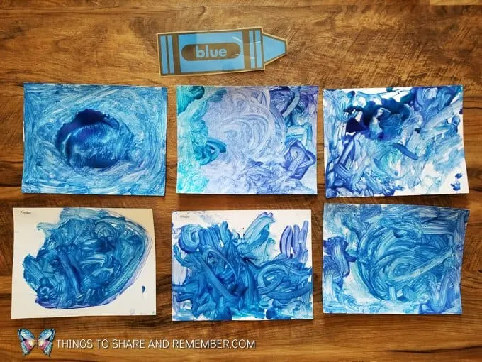 color blue paintings