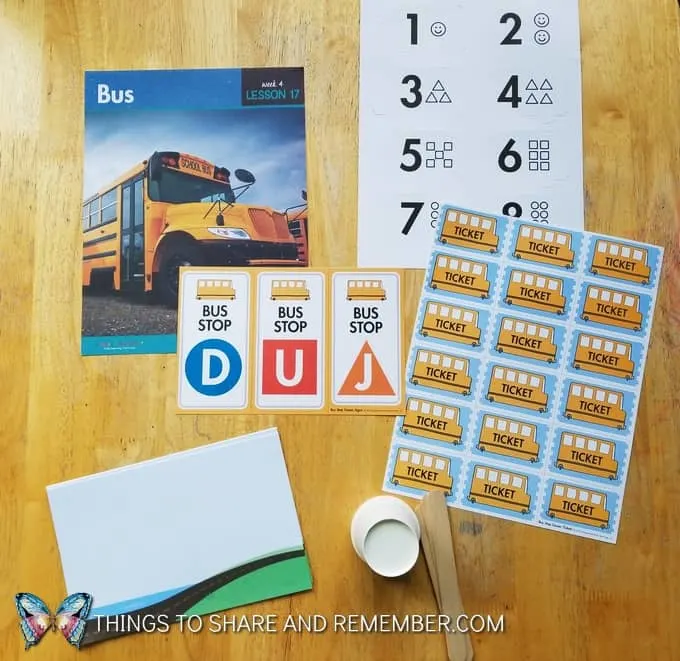 lesson17: Bus, number matching game