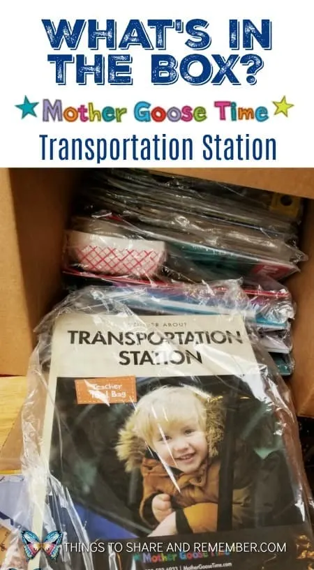 Mother Goose Time Transportation Station Preschool Curriculum Kit November 2018 What's in the box: Transportation Station