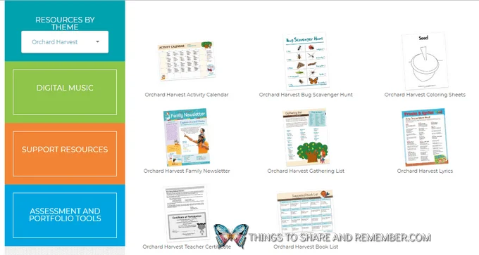 screenshot of the member resources on the Mother Goose Time website Making the Most of Your Mother Goose Time Materials