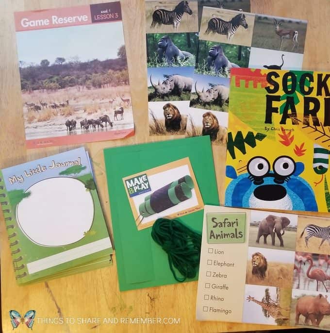 Lesson 3 Game Reserve Going on Safari theme Mother Goose Time preschool curriculum #GoingOnSafari #MGT blogger #MotherGooseTime