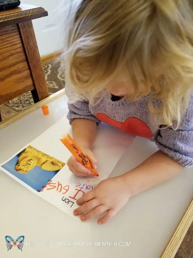 Name writing activity going on safari signing in to see the animals Passport to Safari passports, maps, writing and stamping activities for preschool Going on Safari theme #MGTblogger #MotherGooseTime #GoingOnSafari