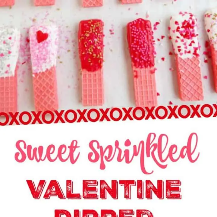 Valentine Dipped Wafers
