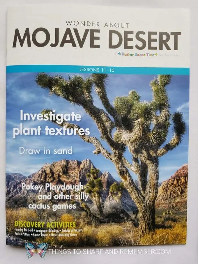 Mojave Desert Lesson Plans Desert Discovery Theme from Mother Goose Time Preschool Curriculum