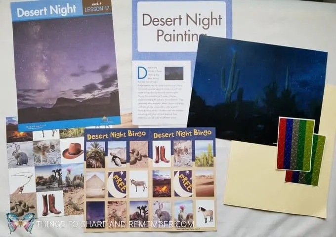 Desert Night daily topic in the Desert Night lessons of Desert Discovery by Mother Goose Time preschool curriculum