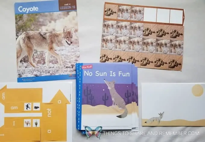 Coyote daily topic in the Desert Night lessons of Desert Discovery by Mother Goose Time preschool curriculum