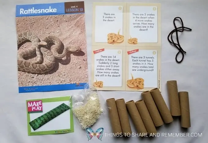 Rattlesnake daily topic in the Desert Night lessons of Desert Discovery by Mother Goose Time preschool curriculum