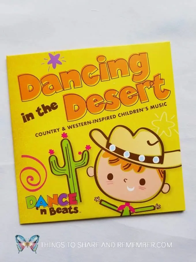 Dancing in the Desert Country and Western-inspired children's music CD from Mother Goose Time Dance 'n Beats Desert Discovery Theme preschool curriculum 