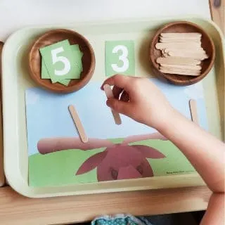 M is for Moose Antler Math Game
