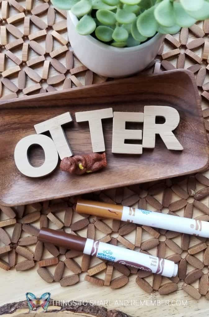 O is for Otter Swimming