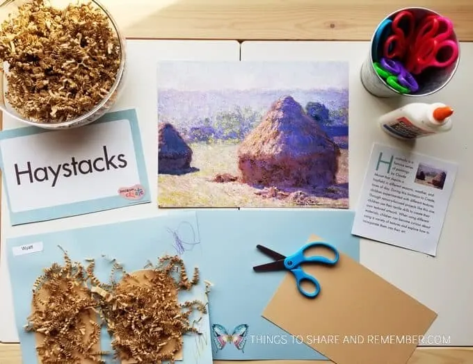 monet's haystacks creative art