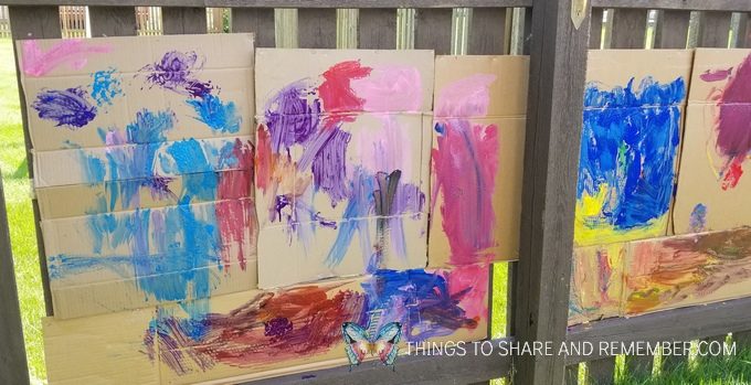 Making Cardboard Murals outdoors | Mother Goose Time Art Studio | Lesson 4 Fresco & Mural 