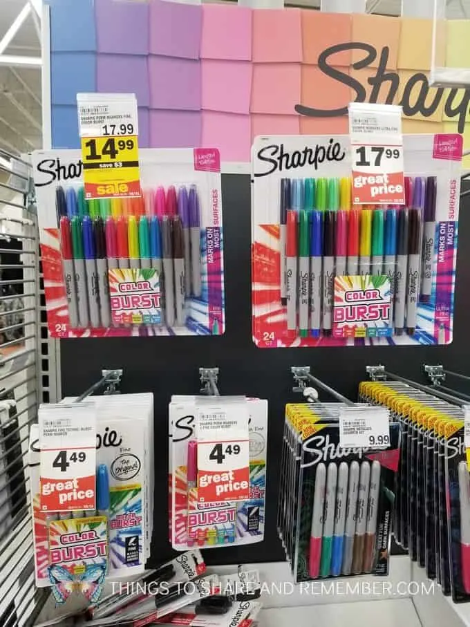 Sharpie Markers at Meijer store back to school sale with teacher discount 2