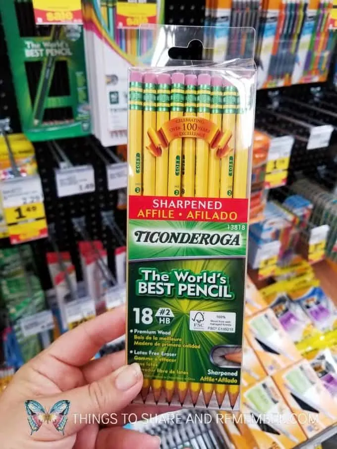 pencils back to school supplies at Meijer