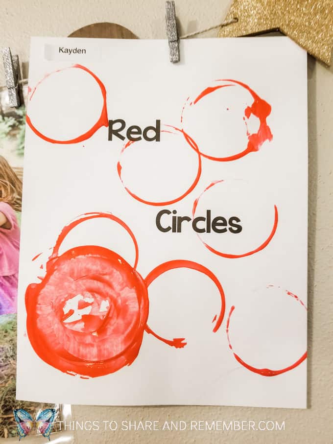 Colors and Shapes: Red Circles Preschool Shape Activities with Mother Goose Preschool Curriculum