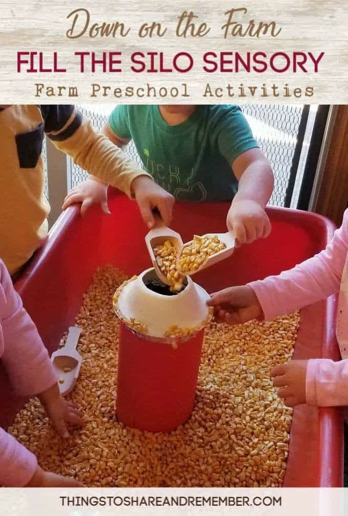 The farm theme is one of the most fun themes in preschool! There are so many aspects of the farm - animals, foods, types of machines and work that takes place, it's great way to learn preschool concepts. See some of our farm activities including fill the silo farm sensory bin, silo shakers and feed the animals game from the Down on the Farm preschool curriculum.