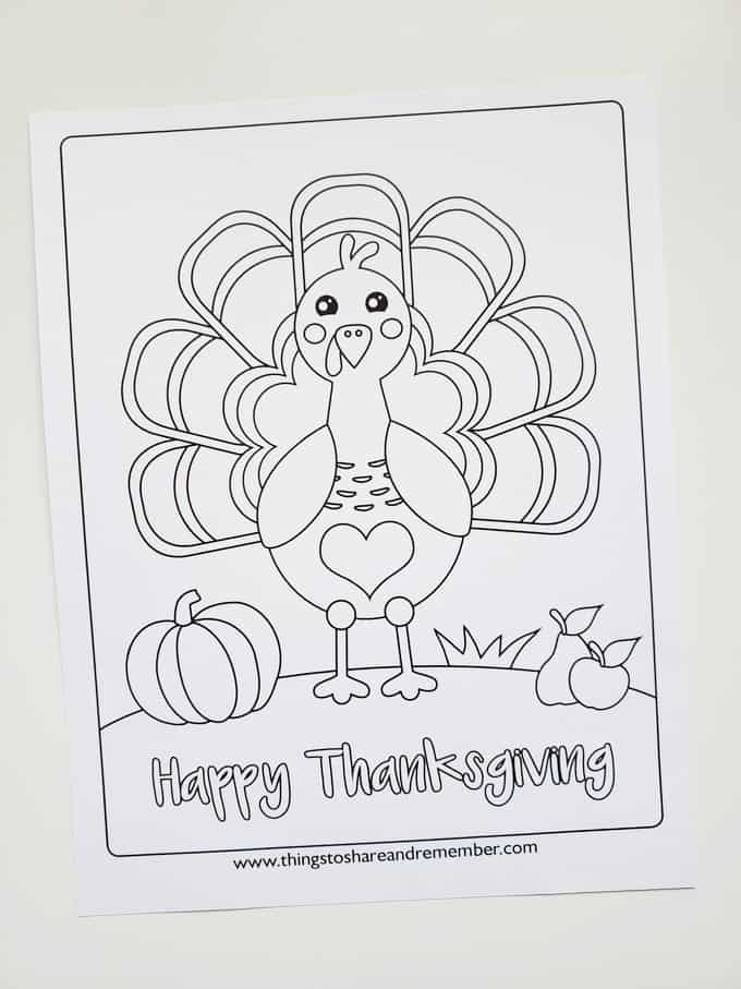 I am thankful for turkey black and white
