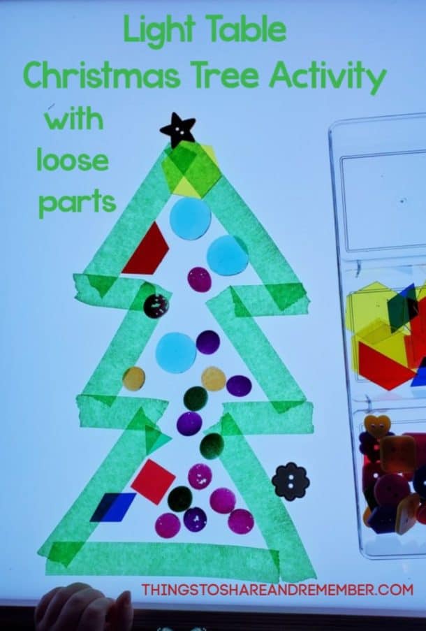 Light Table Christmas Tree Activity » Share & Remember Celebrating