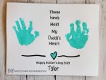 These Hands Handprint Father's Day Printable » Things to Share &amp; Remember
