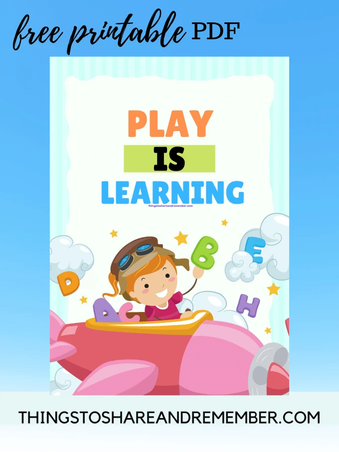 FREE PRINTABLE PLAY IS LEARNING