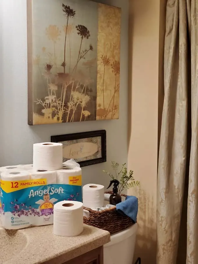 Bring fresh to your bathroom with a fresh basket featuring Fresh Scents with Angel Soft® Scented Tube