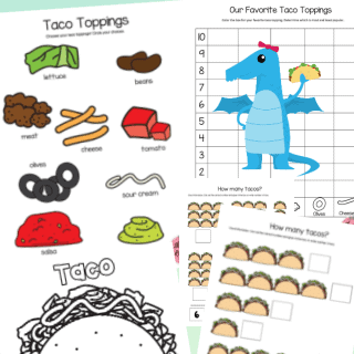 Dragons Love Tacos free printable pages